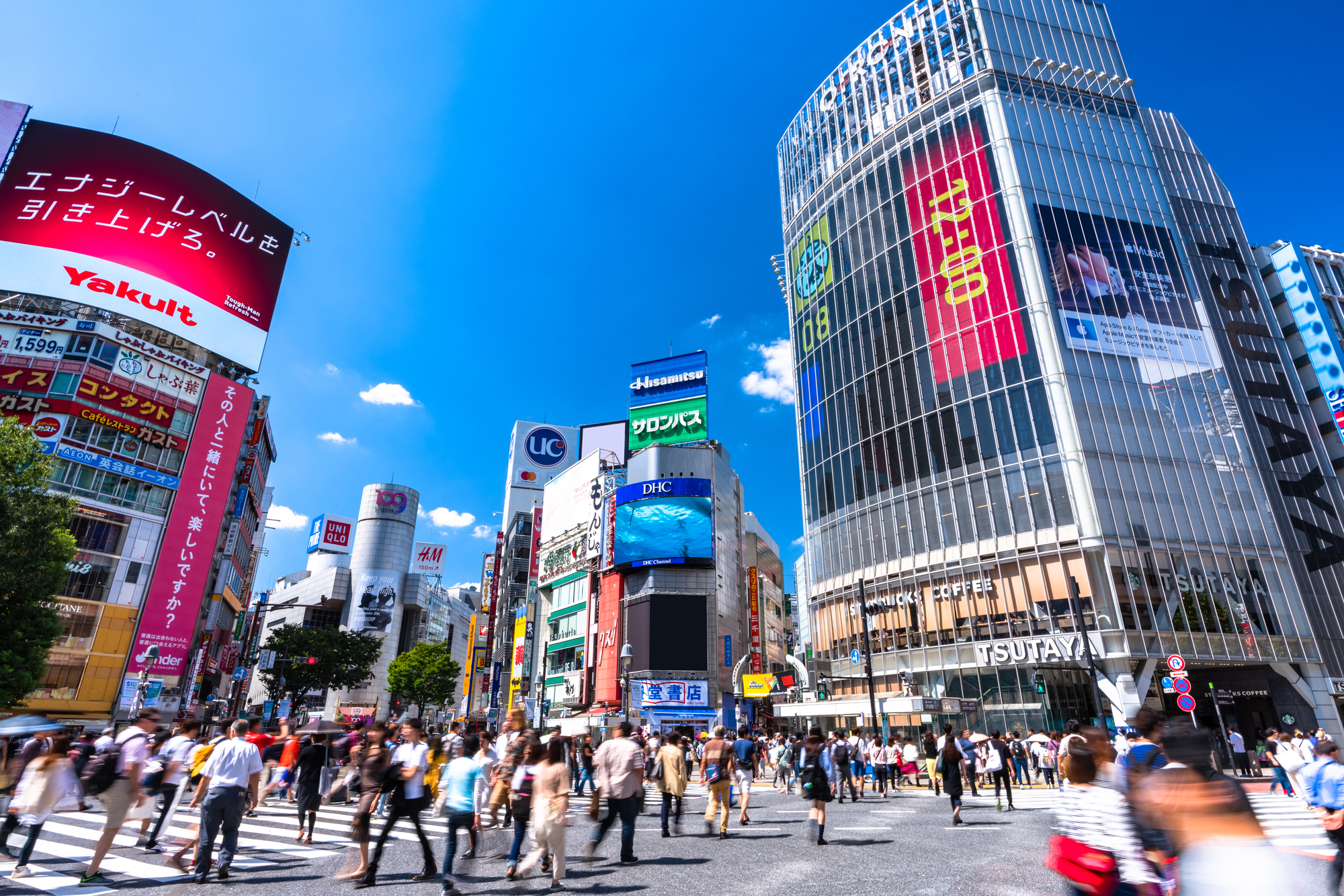 東京のスクランブル交差点