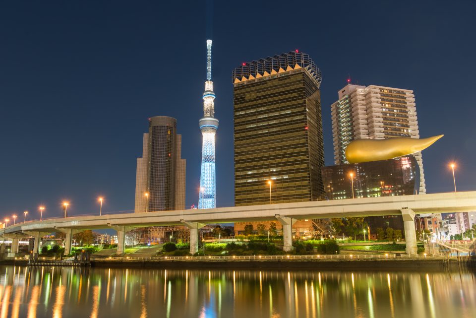 スカイツリー周辺の夜景