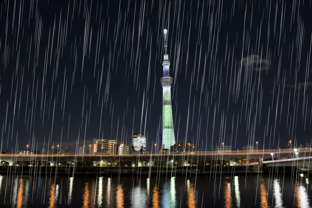 雨の日のスカイツリー