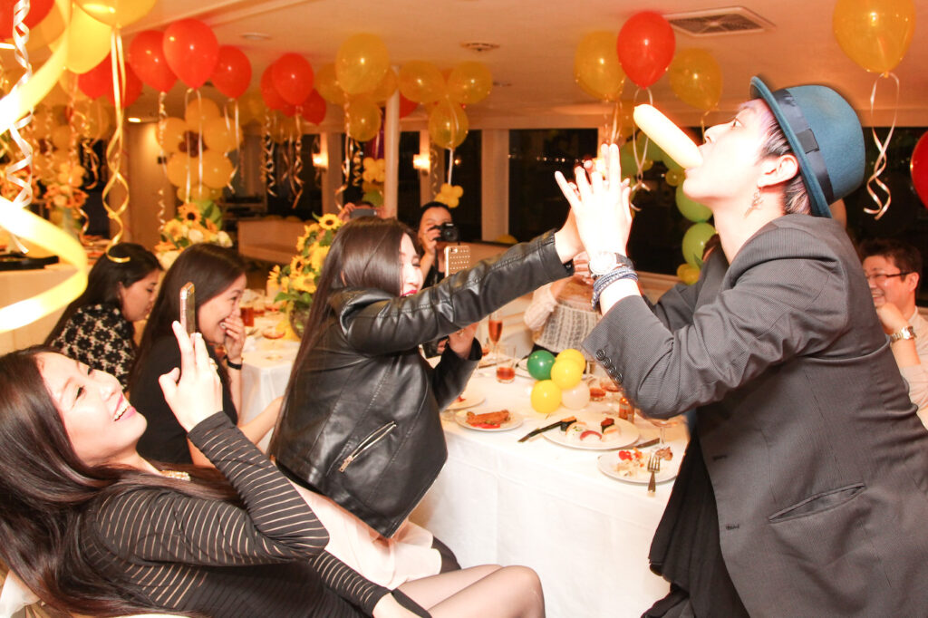 マジシャンのパフォーマンス