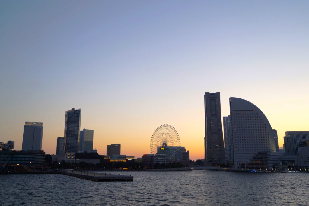 横浜の夕焼け