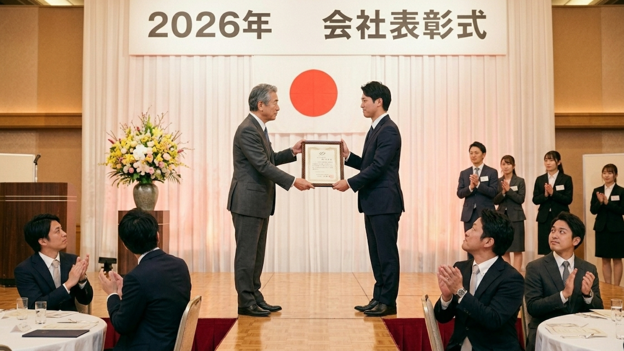 会社の表彰式